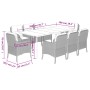 Set comedor de jardín 9 pzas con cojines ratán sintético beige by , Garden sets - Ref: Foro24-3211968, Price: 1,00 €, Discoun...