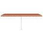 Orange und braune manuell einziehbare Fußmarkise 600x300 cm von vidaXL, Markisen - Ref: Foro24-3069600, Preis: 638,64 €, Raba...