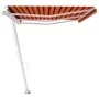 Orange and brown manual retractable foot awning 600x300 cm by vidaXL, Awnings - Ref: Foro24-3069600, Price: 674,96 €, Discoun...