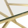 Mesa de centro dorada acero inoxidable y vidrio templado by , Coffee table - Ref: Foro24-349954, Price: 268,93 €, Discount: %