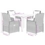 Set de muebles jardín 5 pzas con cojines ratán sintético negro von , Gartensets - Ref: Foro24-3262827, Preis: 529,44 €, Rabat...