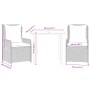 Set comedor de jardín 3 pzas con cojines ratán sintético negro by , Garden sets - Ref: Foro24-3262833, Price: 309,99 €, Disco...