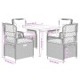 Set comedor de jardín 5 pzas con cojines ratán sintético beige von , Gartensets - Ref: Foro24-3263000, Preis: 498,85 €, Rabat...