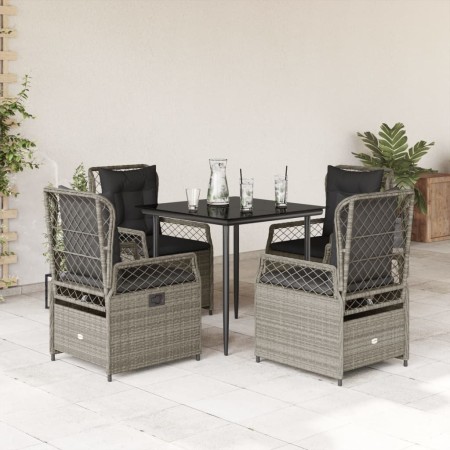 Set comedor de jardín 5 pzas cojines ratán sintético gris claro von , Gartensets - Ref: Foro24-3263028, Preis: 483,01 €, Raba...