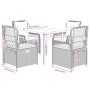 Set comedor de jardín 5 pzas cojines ratán sintético gris claro by , Garden sets - Ref: Foro24-3263035, Price: 454,40 €, Disc...