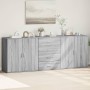Aparadores 3 uds madera contrachapada gris Sonoma von , Sideboards - Ref: Foro24-3276614, Preis: 284,00 €, Rabatt: %