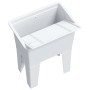 Fregadero de lavadero de resina blanco 59x41x75 cm by , Sinks - Ref: Foro24-4002799, Price: 121,12 €, Discount: %