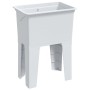 Fregadero de lavadero de resina blanco 59x41x75 cm by , Sinks - Ref: Foro24-4002799, Price: 121,12 €, Discount: %