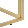 Mesa consola acero inoxidable dorado y vidrio templado by , Side tables - Ref: Foro24-349996, Price: 198,17 €, Discount: %