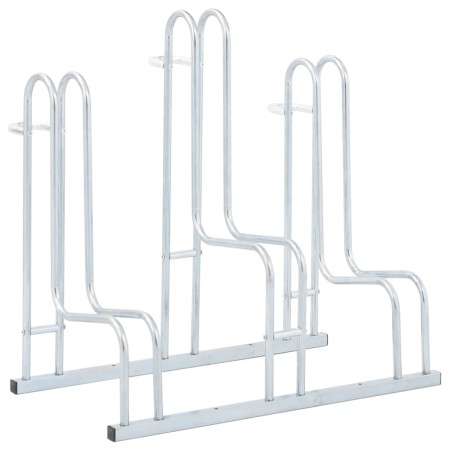 Soporte para 3 bicicletas suelo independiente acero galvanizado von , Sockel und Stützen zum Abstellen von Fahrrädern - Ref: ...