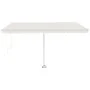 Manual retractable awning with cream-colored LED 400x350 cm by vidaXL, Awnings - Ref: Foro24-3069622, Price: 506,68 €, Discou...