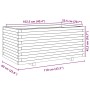 Jardinera madera maciza de abeto Douglas 110x60x49,5 cm von , Töpfe und Pflanzgefäße - Ref: Foro24-3282572, Preis: 197,06 €, ...