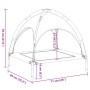 Cama para perros con dosel antracita tela oxford y acero von , Betten für Hunde - Ref: Foro24-172597, Preis: 33,03 €, Rabatt: %