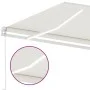 Manual retractable awning with cream-colored LED 400x350 cm by vidaXL, Awnings - Ref: Foro24-3069622, Price: 506,68 €, Discou...