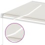 Toldo manual retráctil con LED color crema 400x350 cm de vidaXL, Toldos - Ref: Foro24-3069622, Precio: 509,57 €, Descuento: %