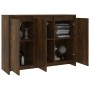 Aparador de madera de ingeniería roble ahumado 102x33x75 cm von , Sideboards - Ref: Foro24-813014, Preis: 74,06 €, Rabatt: %