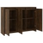 Aparador de madera de ingeniería roble ahumado 102x33x75 cm von , Sideboards - Ref: Foro24-813014, Preis: 74,06 €, Rabatt: %