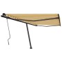 Manuell einziehbare Standmarkise gelb und weiß 400x350 cm von vidaXL, Markisen - Ref: Foro24-3069818, Preis: 470,25 €, Rabatt: %