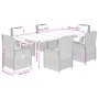 Set comedor jardín 7 pzas y cojines ratán sintético gris claro by , Garden sets - Ref: Foro24-3262901, Price: 973,30 €, Disco...