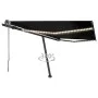 Toldo automático LED sensor de viento gris antracita 400x300 cm de vidaXL, Toldos - Ref: Foro24-3069754, Precio: 693,46 €, De...