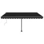 Automatic awning LED wind sensor anthracite gray 400x300 cm by vidaXL, Awnings - Ref: Foro24-3069754, Price: 693,40 €, Discou...
