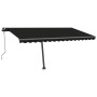 Toldo automático LED sensor de viento gris antracita 400x300 cm de vidaXL, Toldos - Ref: Foro24-3069754, Precio: 705,74 €, De...