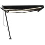Toldo automático LED sensor de viento gris antracita 400x300 cm de vidaXL, Toldos - Ref: Foro24-3069754, Precio: 705,74 €, De...
