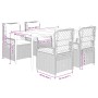 Set comedor de jardín 5 pzas con cojines ratán sintético beige by , Garden sets - Ref: Foro24-3263002, Price: 523,55 €, Disco...