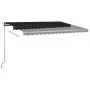 Automatic awning LED wind sensor anthracite gray 400x300 cm by vidaXL, Awnings - Ref: Foro24-3069754, Price: 693,40 €, Discou...