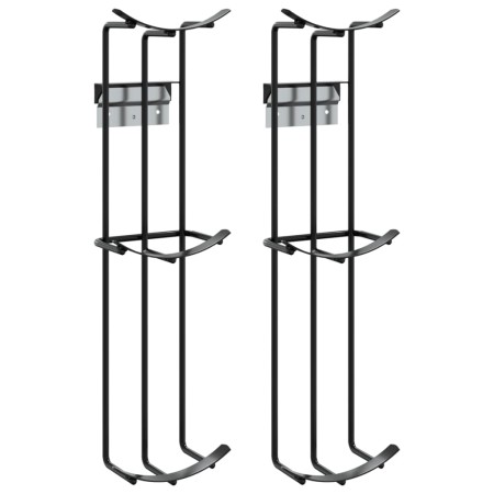 Copas de salto de barril 2 unidades acero negro by , Riding equipment and accessories - Ref: Foro24-172501, Price: 43,86 €, D...