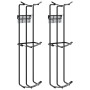 Copas de salto de barril 2 unidades acero negro by , Riding equipment and accessories - Ref: Foro24-172501, Price: 43,86 €, D...