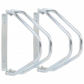 Soporte de pared para bicicletas 2 uds acero galvanizado von , Sockel und Stützen zum Abstellen von Fahrrädern - Ref: Foro24-...