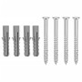 Soporte de pared para bicicletas 2 uds acero galvanizado von , Sockel und Stützen zum Abstellen von Fahrrädern - Ref: Foro24-...