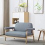 Sofá de 2 plazas tela gris claro by , Sofas - Ref: Foro24-246643, Price: 219,53 €, Discount: %