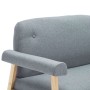 Sofá de 2 plazas tela gris claro by , Sofas - Ref: Foro24-246643, Price: 219,53 €, Discount: %