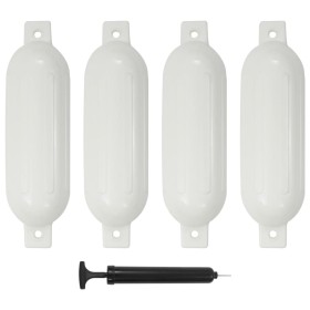Parachoques para barco 4 unidades PVC blanco 51x14 cm von , Anlegen und Ankern - Ref: Foro24-92385, Preis: 63,20 €, Rabatt: %