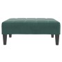 Sofá cama de 2 plazas con taburete terciopelo verde oscuro von , Sofas - Ref: Foro24-3258129, Preis: 304,57 €, Rabatt: %
