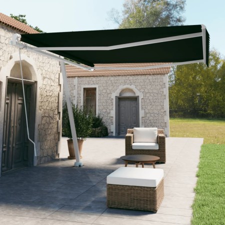 Ausziehbare manuelle Fußmarkise Anthrazitgrau 400x350 cm von vidaXL, Markisen - Ref: Foro24-3069619, Preis: 474,57 €, Rabatt: %
