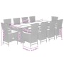 Set de comedor de jardín 11 pzas y cojines ratán sintético gris by , Garden sets - Ref: Foro24-3277556, Price: 1,00 €, Discou...