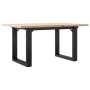 Mesa de centro marco O madera maciza pino y acero 80x50x40 cm von , Küchen- und Esstische - Ref: Foro24-3282662, Preis: 68,99...