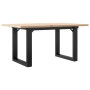 Mesa de centro marco O madera maciza pino y acero 80x50x40 cm von , Küchen- und Esstische - Ref: Foro24-3282662, Preis: 68,99...
