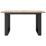 Mesa de centro marco O madera maciza pino y acero 60x60x40 cm von , Küchen- und Esstische - Ref: Foro24-3282660, Preis: 73,19...