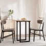 Mesa de comedor marco O madera maciza pino y acero 50x50x75 cm von , Küchen- und Esstische - Ref: Foro24-3282669, Preis: 75,7...
