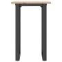 Mesa de comedor marco O madera maciza pino y acero 50x50x75 cm von , Küchen- und Esstische - Ref: Foro24-3282669, Preis: 75,7...