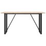 Mesa de comedor marco O madera maciza pino y acero 140x80x75cm von , Küchen- und Esstische - Ref: Foro24-3282676, Preis: 136,...