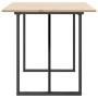 Mesa de comedor marco O madera maciza pino y acero 140x80x75cm von , Küchen- und Esstische - Ref: Foro24-3282676, Preis: 136,...
