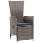 Set de comedor de jardín 11 pzas y cojines ratán sintético gris by , Garden sets - Ref: Foro24-3277561, Price: 1,00 €, Discou...