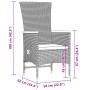 Set de comedor de jardín 11 pzas y cojines ratán sintético gris by , Garden sets - Ref: Foro24-3277561, Price: 1,00 €, Discou...