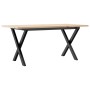 Mesa de centro marco X madera maciza pino y acero 100x50x45 cm von , Küchen- und Esstische - Ref: Foro24-3282688, Preis: 71,1...
