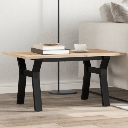 Mesa de centro marco Y madera maciza pino y acero 80x50x40 cm von , Küchen- und Esstische - Ref: Foro24-3282706, Preis: 72,50...